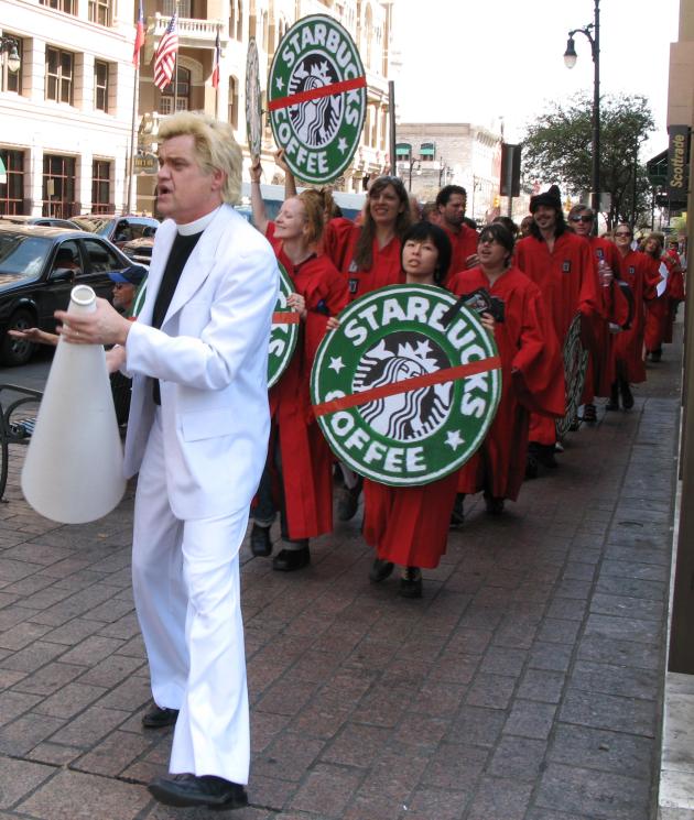Reverend_Billy_protesting_against_Starbucks
